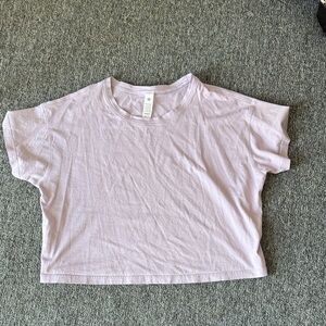 lululemon Cates Light Purple Crop Top